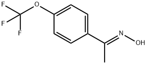 (E)-1-(4-(三氟甲氧基)苯基)乙酮肟,1265612-59-6,结构式