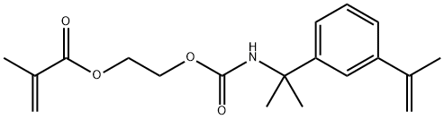 2-[2-(3-PROP-1-EN-2-YLPHENYL)PROPAN-2-YLCARBAMOYLOXY]ETHYL METHACRYLATE, 126710-08-5, 结构式