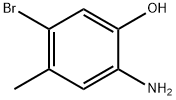 2-アミノ-5-ブロモ-4-メチルフェノール 化学構造式