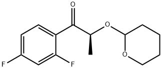 (2R)-2',4'-Difluoro-2-(3,4,5,6-tetrahydro-2H-pyran-2-yloxy)propiophenone Struktur