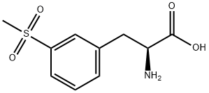 (S)-2-Amino-3-(3-(Methylsulfonyl)Phenyl)Propanoic Acid Struktur