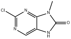 2-Chloro-9-methyl-7H-purin-8(9H)-one Structure