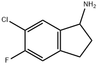 6-CHLORO-5-FLUORO-2,3-DIHYDRO-1H-INDEN-1-AMINE Struktur