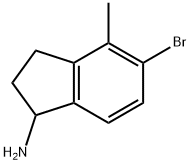 5-BROMO-4-METHYL-2,3-DIHYDRO-1H-INDEN-1-AMINE Structure