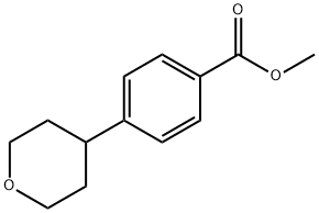4-(四氢-2H-吡喃-4-基)苯甲酸甲酯 结构式