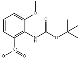 tert-butyl 2-methoxy-6-nitrophenylcarbamate Struktur