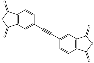 4,4'-(乙炔-1,2-二基)二酞酸酐,129808-00-0,结构式