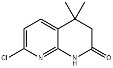 7-Chloro-4,4-dimethyl-3,4-dihydro-1,8-naphthyridin-2(1H)-one Struktur