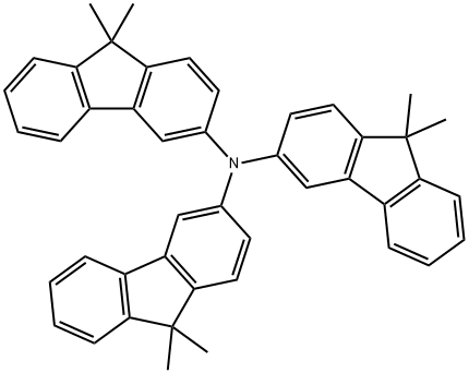 Tris(9,9-dimethylfluoren- 2-yl)amine Structure