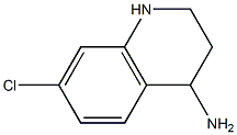 7-Chloro-1,2,3,4-tetrahydroquinolin-4-amine 结构式