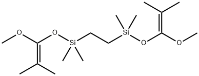 1,2-Bis([(1-Methoxy-2-Methyl-1-Propenyl)Oxy](Dimethyl)silyl)Ethane Struktur
