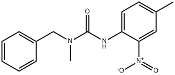 1-BENZYL-1-METHYL-3-(4-METHYL-2-NITROPHENYL)UREA Struktur