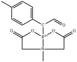 (6-Methyl-4,8-dioxo-1,3,6,2-dioxazaborocan-2-yl)(4-methylphenyl)acetaldehyde Structure