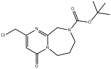 Tert-Butyl 2-(Chloromethyl)-4-Oxo-6,7,8,10-Tetrahydropyrimido[1,2-A][1,4]Diazepine-9(4H)-Carboxylate Struktur