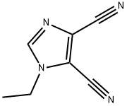1-エチル-1H-イミダゾール-4,5-ジカルボニトリル 化学構造式