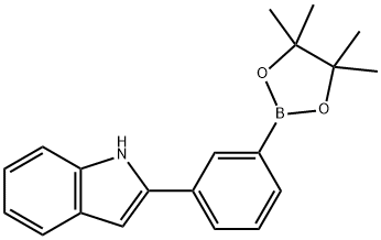 2-[3-(Tetramethyl-1,3,2-dioxaborolan-2-yl)phenyl]-1H-indole Structure