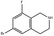 6-bromo-8-fluoro-1,2,3,4-tetrahydroisoquinoline,1339780-81-2,结构式