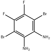3,6-dibromo-4,5-difluoro-1,2-phenylenediamine Structure