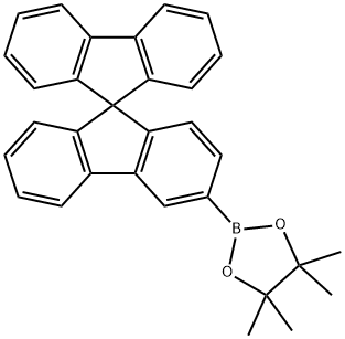 2-(9,9'-スピロビ[フルオレン]-3-イル)-4,4,5,5-テトラメチル-1,3,2-ジオキサボロラン 化学構造式