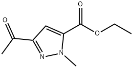 ethyl 3-acetyl-1-methyl-1H-pyrazole-5-carboxylate Structure