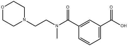 3-(methyl(2-morpholinoethyl)carbamoyl)benzoic acid Structure