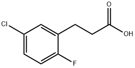 3-(5-氯-2-氟苯基)丙酸,135832-52-9,结构式