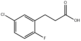 3-(5-Chloro-2-fluoro-phenyl)-propionic acid Structure