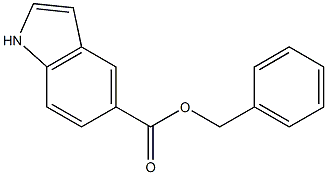 1H-Indole-5-carboxylic acid, phenylmethyl ester
 Struktur