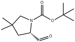 (S)-tert-butyl 2-formyl-4,4-dimethylpyrrolidine-1-carboxylate Structure
