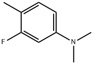 (3-Fluoro-4-methyl-phenyl)-dimethyl-amine 化学構造式