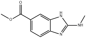 Methyl 2-(methylamino)-1H-benzo[d]imidazole-5-carboxylate 结构式