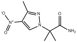 2-methyl-2-(3-methyl-4-nitro-1H-pyrazol-1-yl)propanamide Struktur