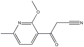 3-(2-methoxy-6-methylpyridin-3-yl)-3-oxopropanenitrile 结构式