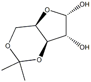 3,5-O-(1-Methylethylidene)-alpha-D-xylofuranose Struktur