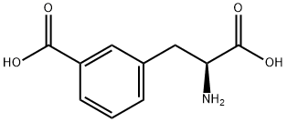 (S)-3-(2-氨基-2-羧乙基)苯甲酸, 13861-02-4, 结构式