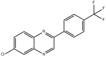 6-Chloro-2-(4-(trifluoromethyl)phenyl)quinoxaline,1391118-27-6,结构式