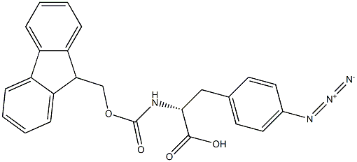4-Azido-N-Fmoc-D-phenylalanine, 1391586-30-3, 结构式