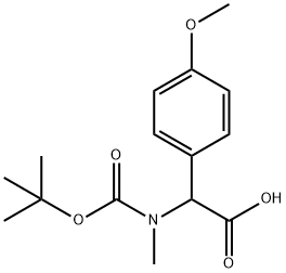 N-Boc-N-methyl-2-(4-methoxyphenyl)glycine Structure