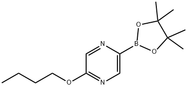 2-butoxy-5-(4,4,5,5-tetramethyl-1,3,2-dioxaborolan-2-yl)Pyrazine Structure