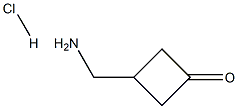 3-(Aminomethyl)cyclobutanone hydrochloride Struktur