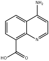 4-氨基喹啉-8-羧酸, 1416438-33-9, 结构式