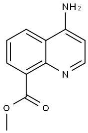 methyl4-aminoquinoline-8-carboxylate hydrochloride Structure