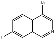 4-ブロモ-7-フルオロイソキノリン 化学構造式