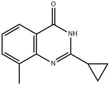 2-Cyclopropyl-8-methyl-3H-quinazolin-4-one Struktur