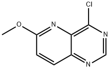 4-chloro-6-methoxy-Pyrido[3,2-d]pyrimidine 化学構造式