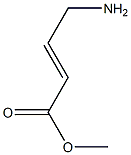 4-アミノブト-2-エン酸メチル塩酸塩 化学構造式