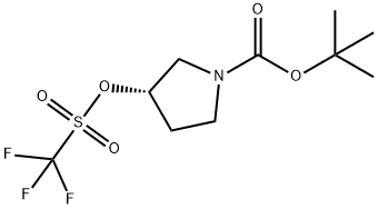 (S)-3-(((三氟甲基)磺酰基)氧基)吡咯烷-1-羧酸叔丁酯, 1421026-22-3, 结构式
