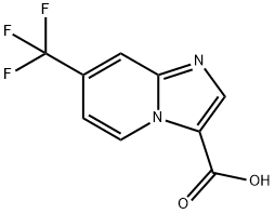 7-(trifluoromethyl)imidazo[1,2-a]pyridine-3-carboxylic acid Struktur