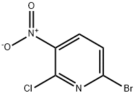 6-Bromo-2-chloro-3-nitropyridine 化学構造式
