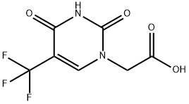 5-Trifluoromethyluracil-1-yl acetic acid Structure